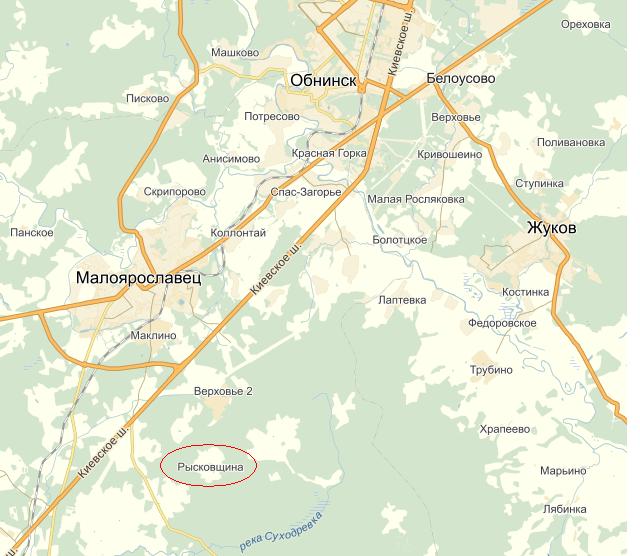 Земельные участки Рысковщина Малоярославецкий район